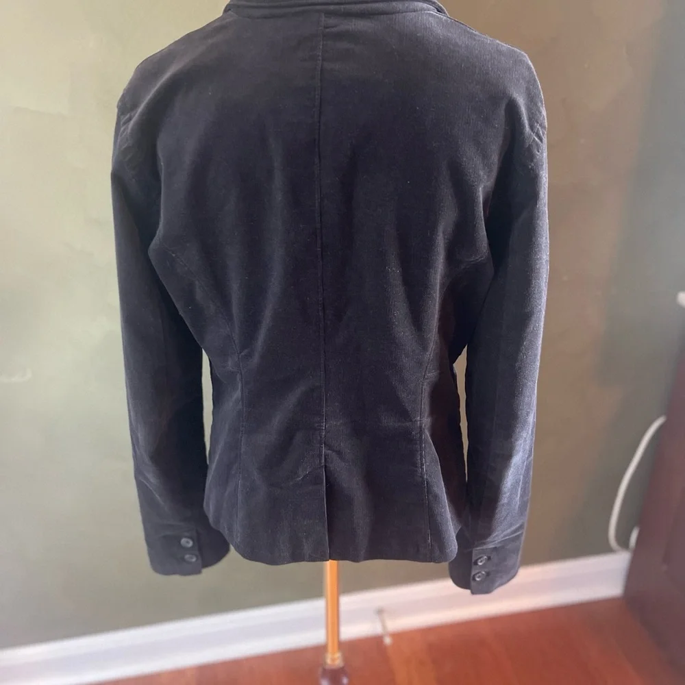 Calvin Klein Jeans one-button Black Corduroy Blazer Size M - Picture 3 of 6